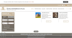 Desktop Screenshot of hotelponferradaplaza.es