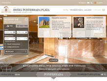 Tablet Screenshot of hotelponferradaplaza.es